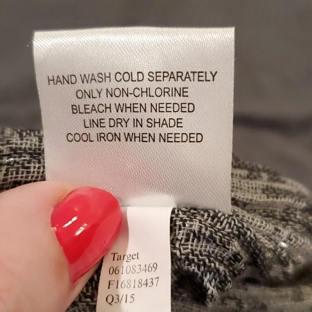 Beautiful black and silver infinity scarf
